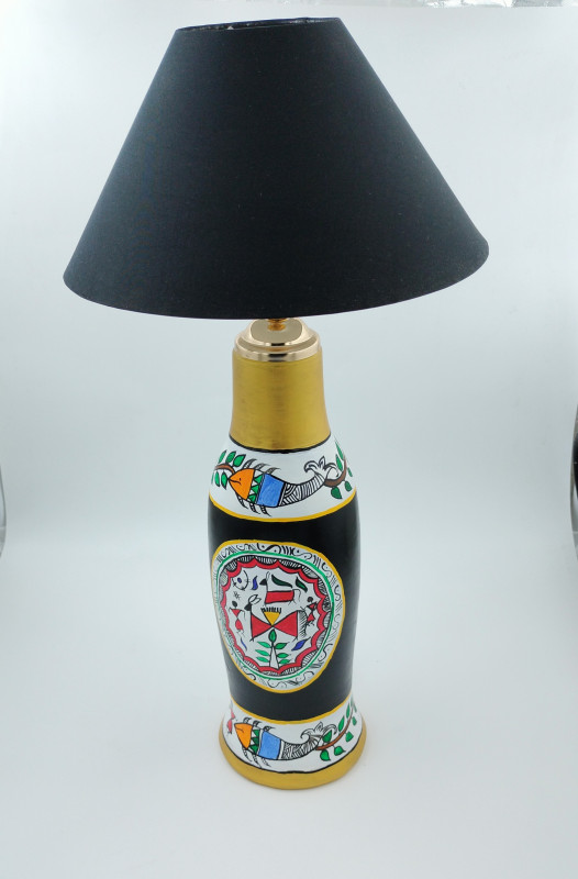 HANDMADE TERRACOTTA ELECTRIC BOTTLE LAMP