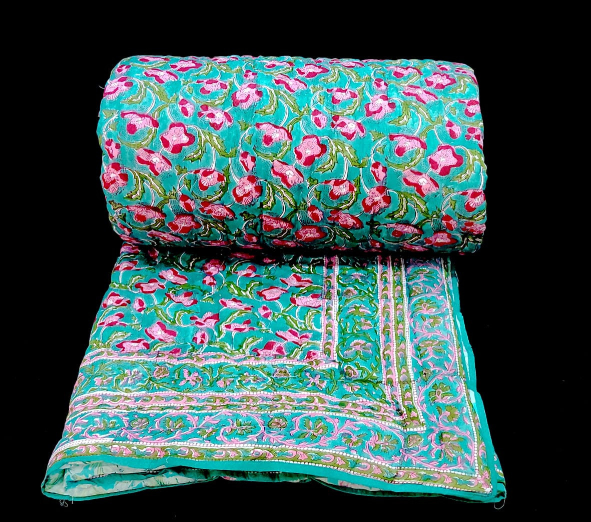 Hand block cotton Quilt