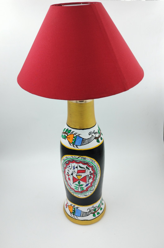 HANDMADE TERRACOTTA ELECTRIC BOTTLE LAMP