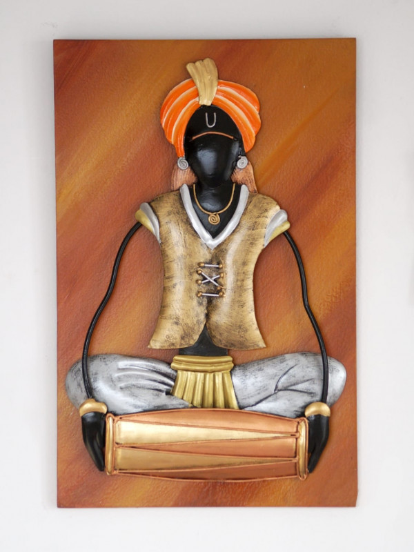 Rajasthani musicians wall hanging